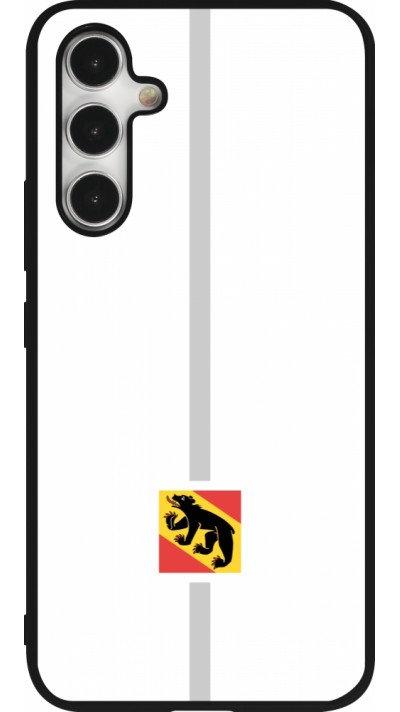 Coque Samsung Galaxy A54 5G - Silicone rigide noir Canton BE blanc