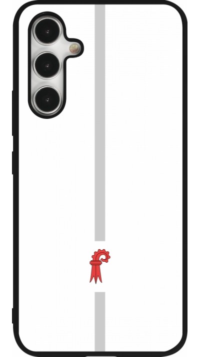 Coque Samsung Galaxy A54 5G - Silicone rigide noir Canton BL blanc