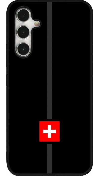 Coque Samsung Galaxy A54 5G - Silicone rigide noir Canton CH noir