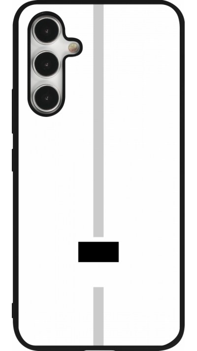 Coque Samsung Galaxy A54 5G - Silicone rigide noir Canton FR blanc