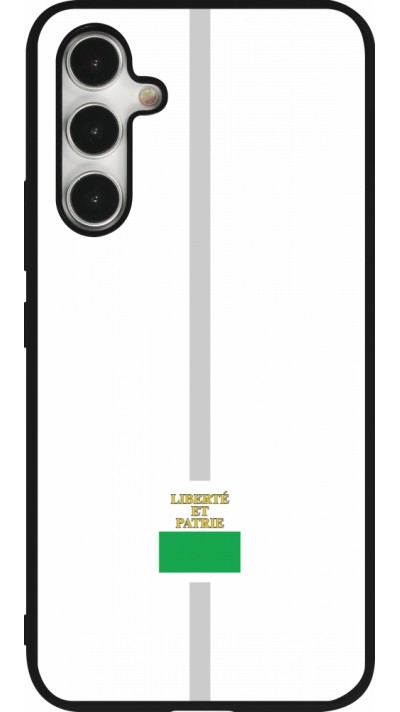 Coque Samsung Galaxy A54 5G - Silicone rigide noir Canton VD blanc