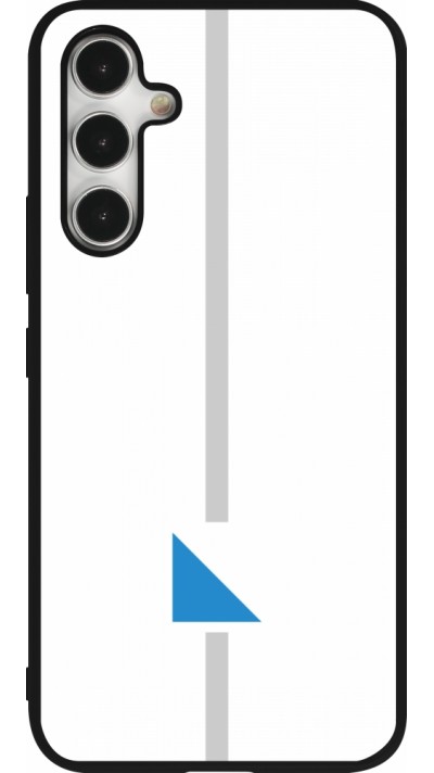 Coque Samsung Galaxy A54 5G - Silicone rigide noir Canton ZH blanc