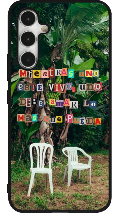 Samsung Galaxy A54 Case Hülle - Silikon schwarz Chairs DTMF