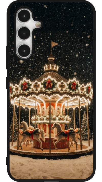 Samsung Galaxy A54 Case Hülle - Silikon schwarz Christmas 25 Carousel