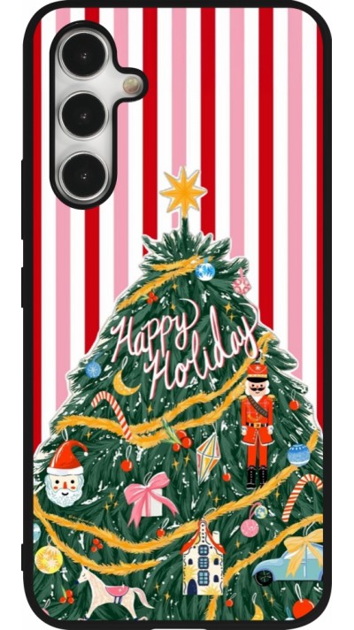 Samsung Galaxy A54 Case Hülle - Silikon schwarz Christmas 25 Happy Holiday