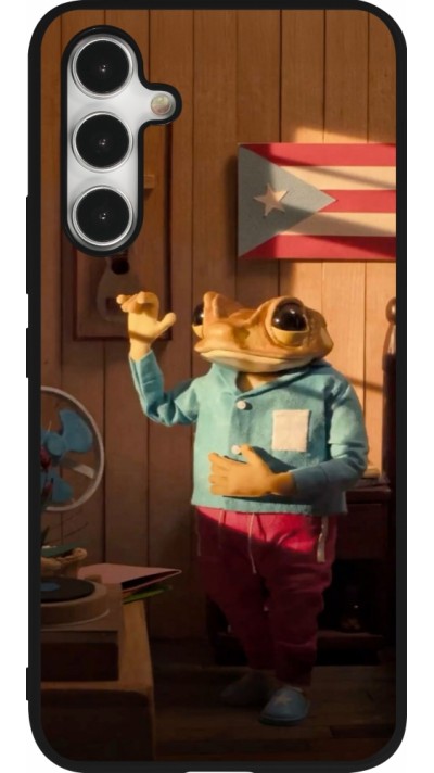 Samsung Galaxy A54 Case Hülle - Silikon schwarz Dancing frog DTMF