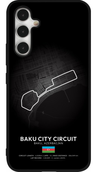 Coque Samsung Galaxy A54 5G - Silicone rigide noir F1 Track 2025 Azerbaijan