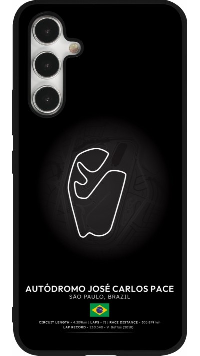 Coque Samsung Galaxy A54 5G - Silicone rigide noir F1 Track 2025 Brazil