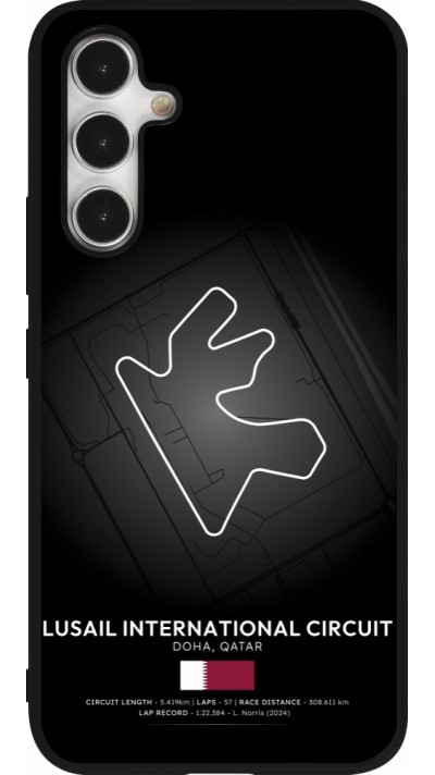 Coque Samsung Galaxy A54 5G - Silicone rigide noir F1 Track 2025 Qatar
