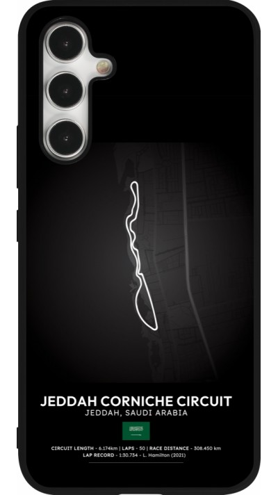 Coque Samsung Galaxy A54 5G - Silicone rigide noir F1 Track 2025 Saudi Arabia