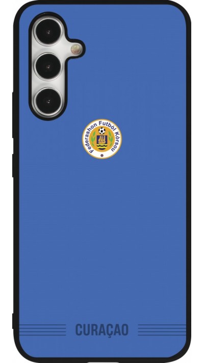 Samsung Galaxy A54 Case Hülle - Silikon schwarz Curaçao 2026 personalisierbares Fussballtrikot