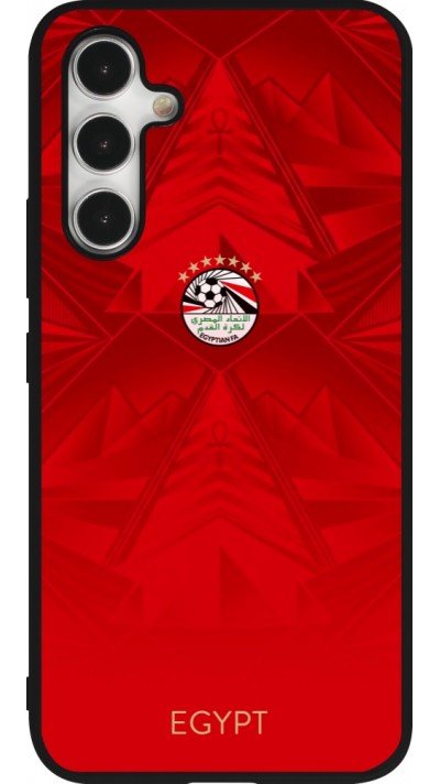 Samsung Galaxy A54 Case Hülle - Silikon schwarz Ägypten 2026 personalisierbares Fussballtrikot