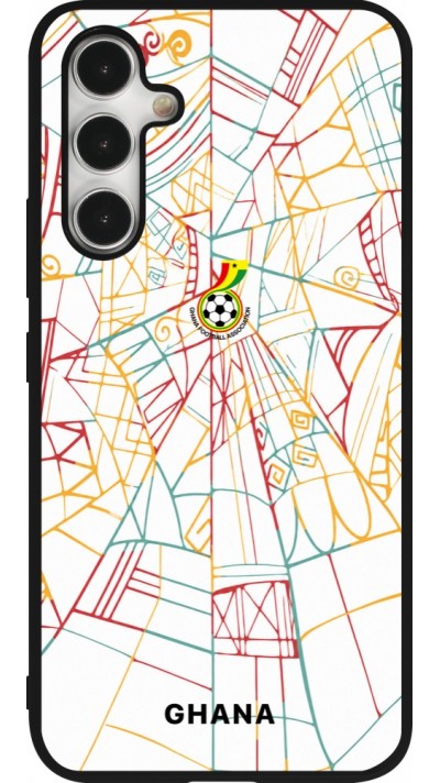 Samsung Galaxy A54 Case Hülle - Silikon schwarz Ghana 2026 personalisierbares Fussballtrikot