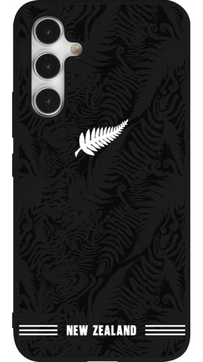 Samsung Galaxy A54 Case Hülle - Silikon schwarz Neuseeland 2026 personalisierbares Fussballtrikot