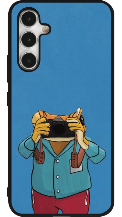 Samsung Galaxy A54 Case Hülle - Silikon schwarz Frog with camera DTMF