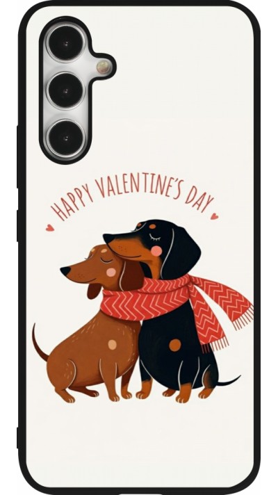 Samsung Galaxy A54 Case Hülle - Silikon schwarz Saint Valentines Day 26 Happy Valentine