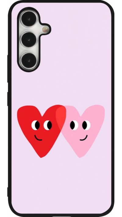 Samsung Galaxy A54 Case Hülle - Silikon schwarz Saint Valentines Day 26 Heart