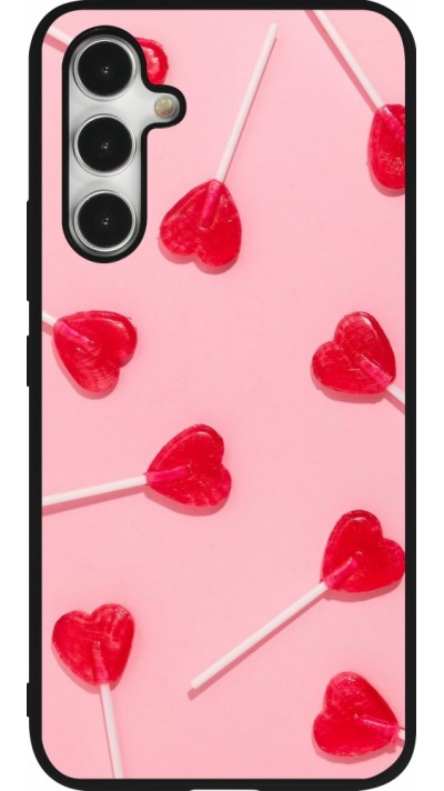 Samsung Galaxy A54 Case Hülle - Silikon schwarz Saint Valentines Day 26 Lollipop
