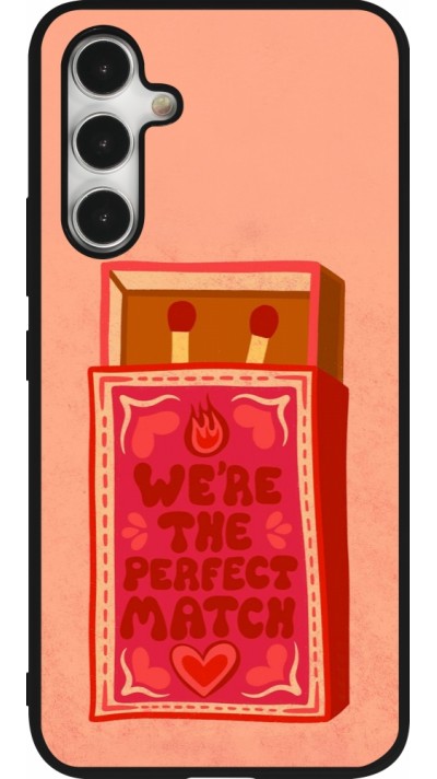 Samsung Galaxy A54 Case Hülle - Silikon schwarz Saint Valentines Day 26 Perfect Match