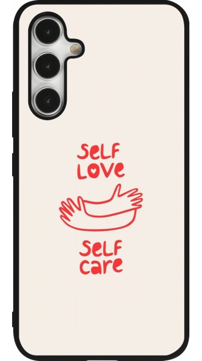 Samsung Galaxy A54 Case Hülle - Silikon schwarz Saint Valentines Day 26 Self love self care