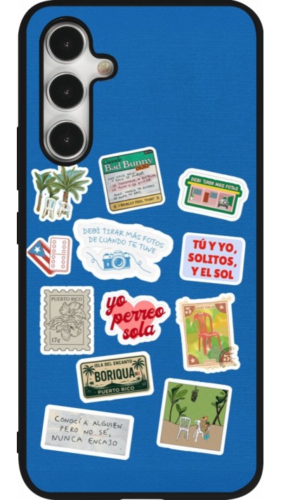 Samsung Galaxy A54 Case Hülle - Silikon schwarz Seals of the Dominican Republic DTMF