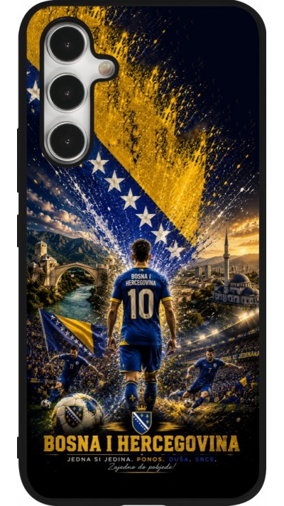 Samsung Galaxy A54 Case Hülle - Silikon schwarz Fussball Bosnien und Herzegowina splash 2026
