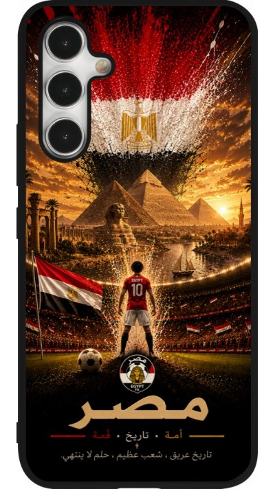 Samsung Galaxy A54 Case Hülle - Silikon schwarz Fussball Ägypten splash 2026