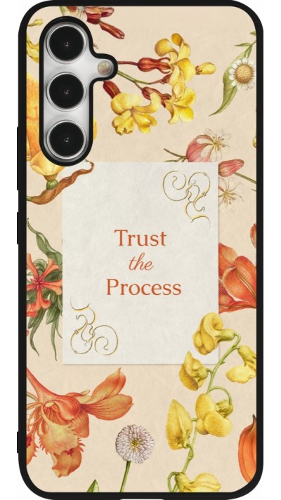 Samsung Galaxy A54 Case Hülle - Silikon schwarz Trust the process Spring 2026