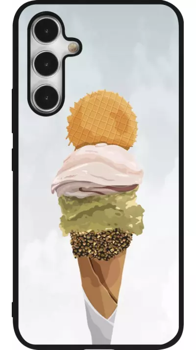 Coque Samsung Galaxy A54 5G - Silicone rigide noir Summer 2025 Cornet
