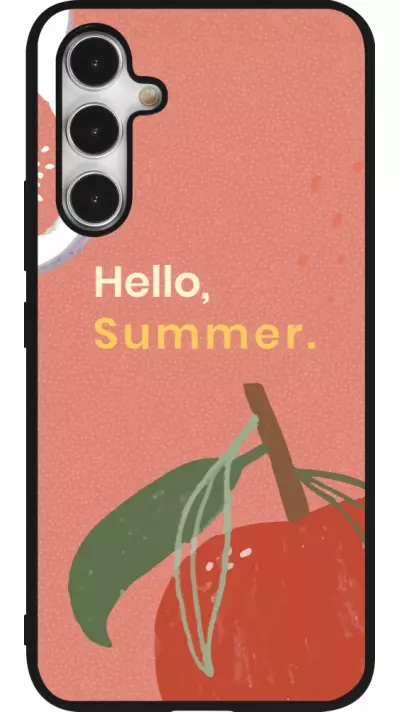 Coque Samsung Galaxy A54 5G - Silicone rigide noir Summer 2025 Hello summer