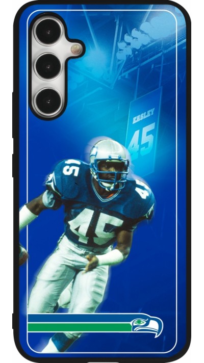 Samsung Galaxy A54 Case Hülle - Silikon schwarz Super Bowl 26 Seattle 1