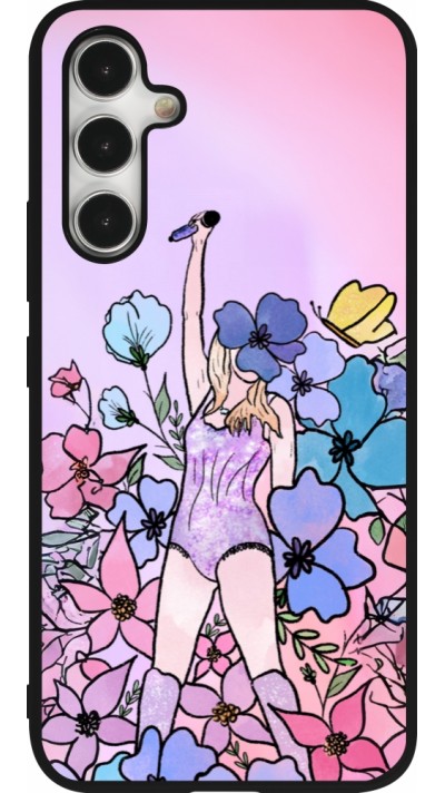 Coque Samsung Galaxy A54 5G - Silicone rigide noir Taylor Swift Sketch - Pink