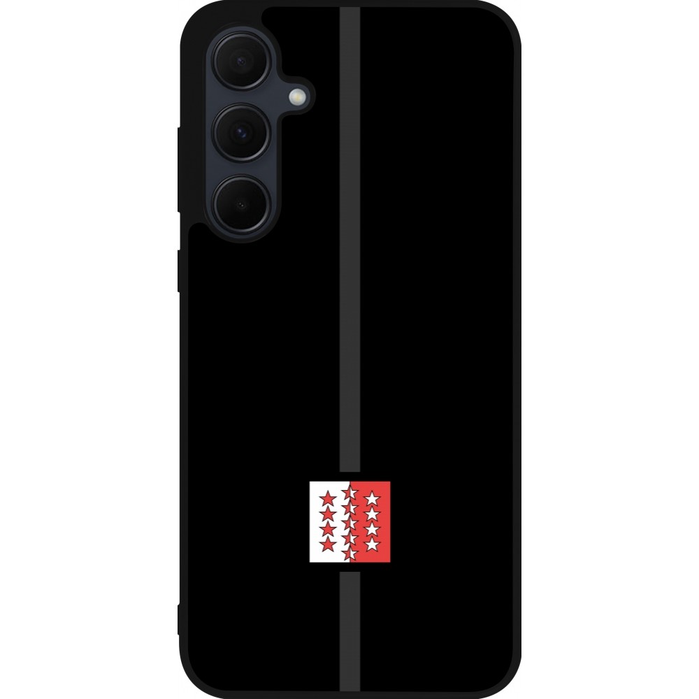 Coque Samsung Galaxy A55 5G - Silicone rigide noir Canton VS noir