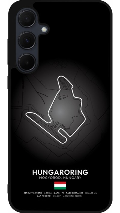 Coque Samsung Galaxy A55 5G - Silicone rigide noir F1 Track 2025 Hungary