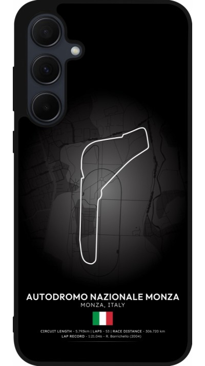 Coque Samsung Galaxy A55 5G - Silicone rigide noir F1 Track 2025 Italy