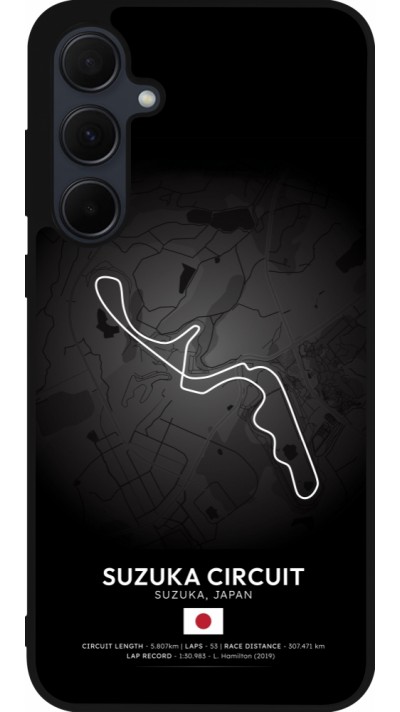 Coque Samsung Galaxy A55 5G - Silicone rigide noir F1 Track 2025 Japan