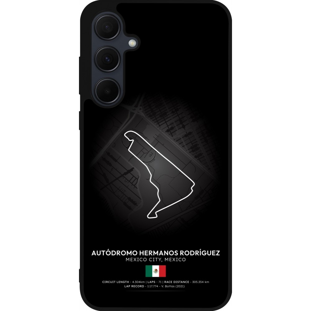Samsung Galaxy A55 5G Case Hülle - Silikon schwarz F1 Track 2025 Mexico