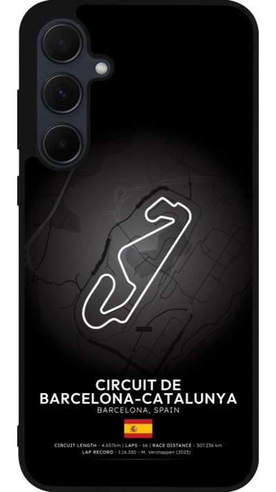 Coque Samsung Galaxy A55 5G - Silicone rigide noir F1 Track 2025 Spain