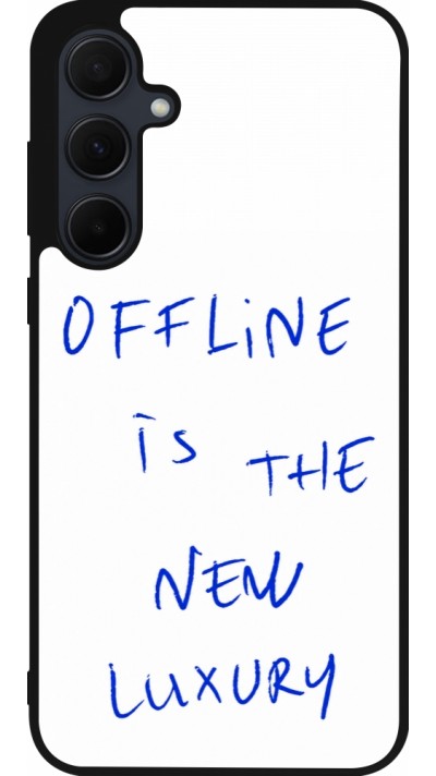 Coque Samsung Galaxy A55 5G - Silicone rigide noir Offline is the new luxury