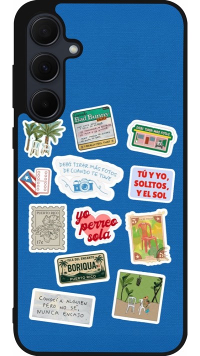 Coque Samsung Galaxy A55 5G - Silicone rigide noir Seals of the Dominican Republic DTMF