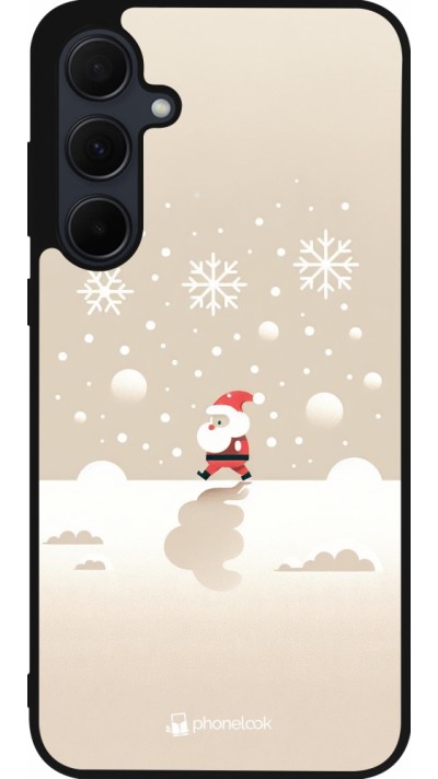 Samsung Galaxy A55 5G Case Hülle - Silikon schwarz Weihnachten 2023 Minimalistischer Weihnachtsmann Samsung Galaxy A55 5G Case Hülle - Silikon schwarz Weihnachten 2023 Minimalistischer Weihnachtsmann