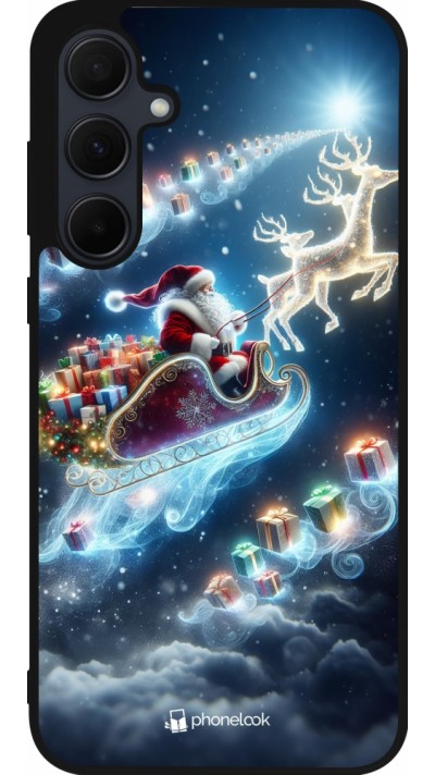 Samsung Galaxy A55 5G Case Hülle - Silikon schwarz Weihnachten 2023 Verzauberter Weihnachtsmann Samsung Galaxy A55 5G Case Hülle - Silikon schwarz Weihnachten 2023 Verzauberter Weihnachtsmann
