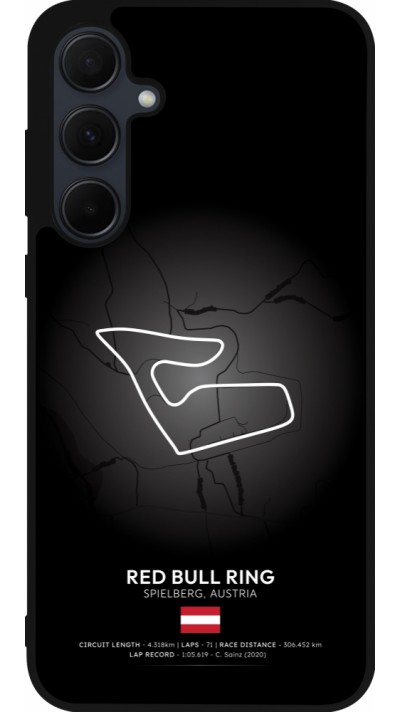 Coque Samsung Galaxy A56 - Silicone rigide noir F1 Track 2025 Austria