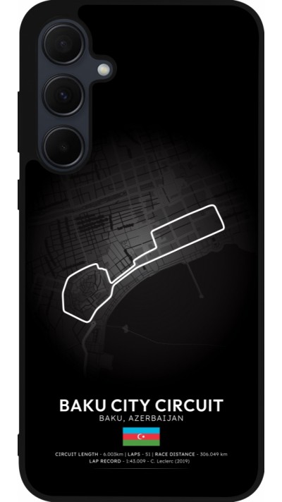 Coque Samsung Galaxy A56 - Silicone rigide noir F1 Track 2025 Azerbaijan