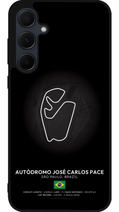 Coque Samsung Galaxy A56 - Silicone rigide noir F1 Track 2025 Brazil
