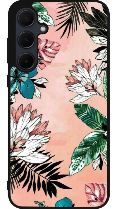 Coque Samsung Galaxy A56 - Silicone rigide noir Flowers Artprint