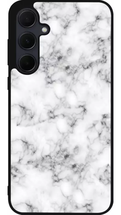Coque Samsung Galaxy A56 - Silicone rigide noir Marble 01