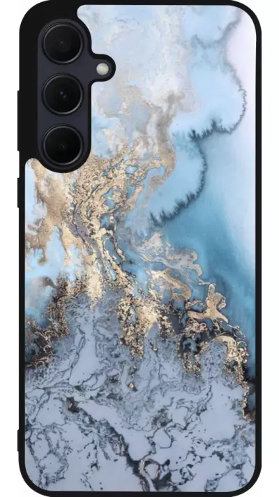Coque Samsung Galaxy A56 - Silicone rigide noir Marble 04