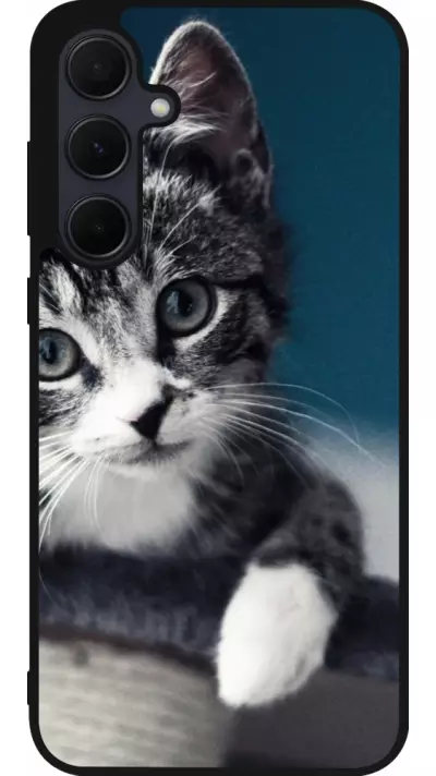 Coque Samsung Galaxy A56 - Silicone rigide noir Meow 23