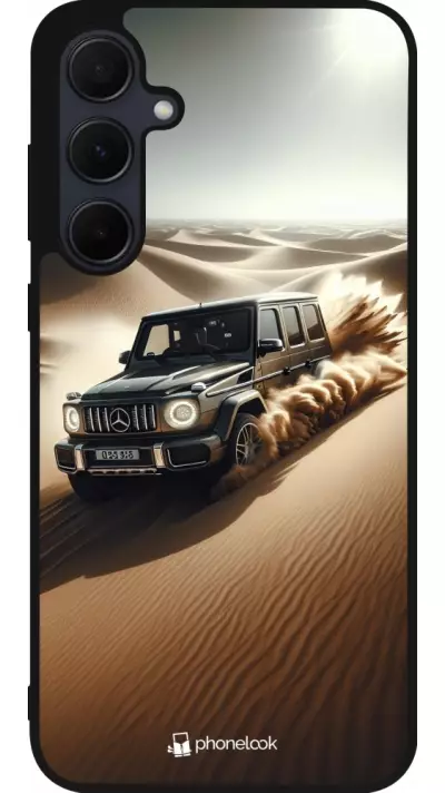 Coque Samsung Galaxy A56 - Silicone rigide noir Mercedes G Drift Desert
